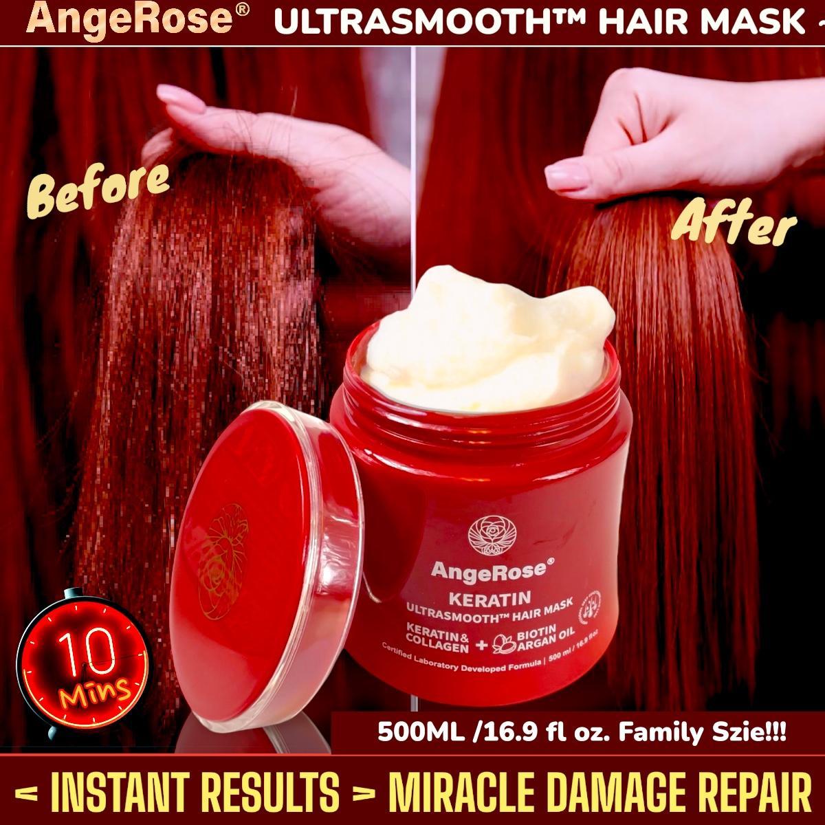 [AngeRose Deep Hair Care Kit] Hair Mask + Hair Vitamin Serum Capsules