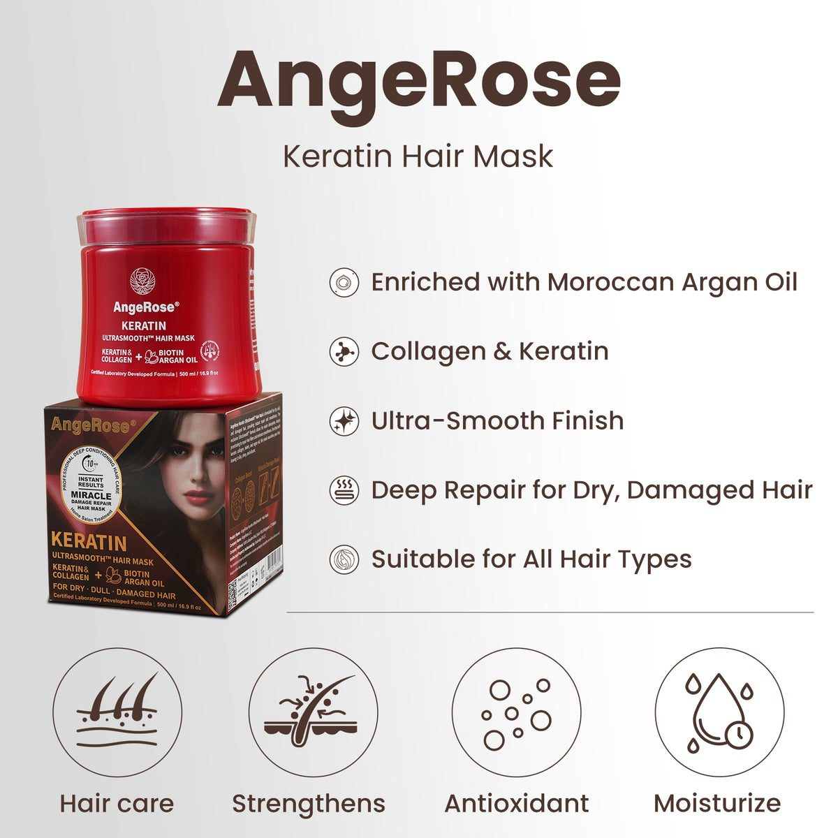 AngeRose Keratin Hair Mask - MAGIC INSTANT REPAIR