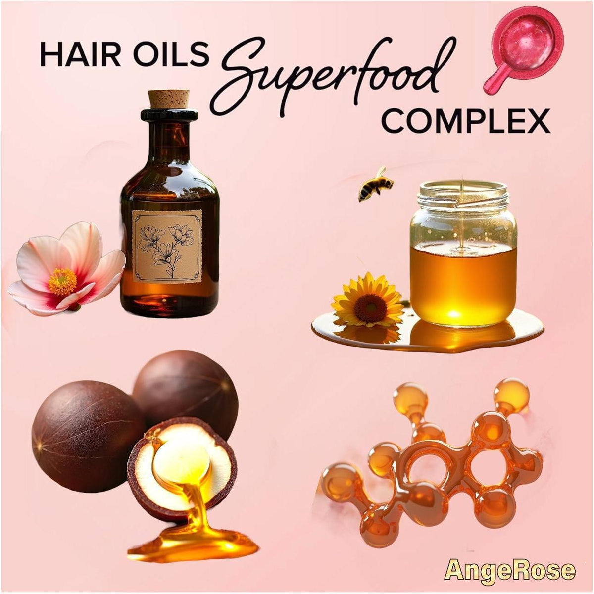 [AngeRose Deep Hair Care Kit] Hair Mask + Hair Vitamin Serum Capsules